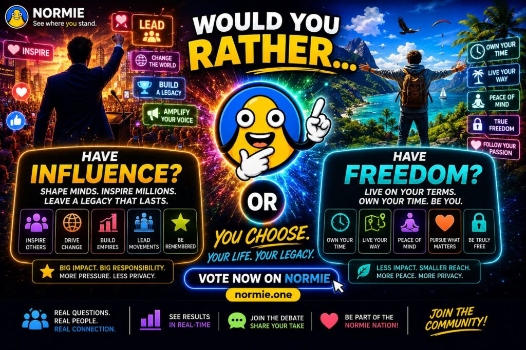 Influence OR Freedom - Normie Polls